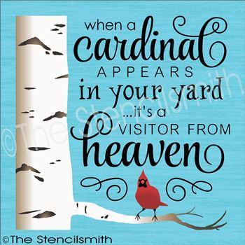 3197 - When a Cardinal appears - The Stencilsmith