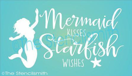 3216 - Mermaid Kisses Starfish Wishes - The Stencilsmith