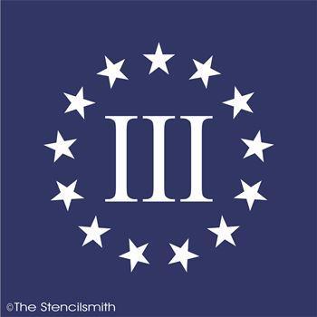 3236 - Betsy Ross III Flag Stars - The Stencilsmith