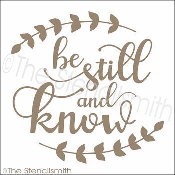 3239 - Be still and know - The Stencilsmith