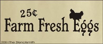 327 - Farm Fresh Eggs - The Stencilsmith