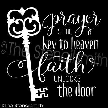3343 - Prayer is the key to heaven - The Stencilsmith