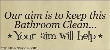 334 - Our aim is to keep this bathroom clean... - The Stencilsmith
