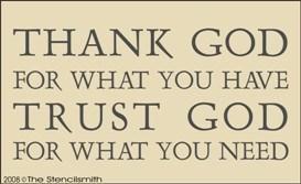 337 - Thank God Trust God - The Stencilsmith