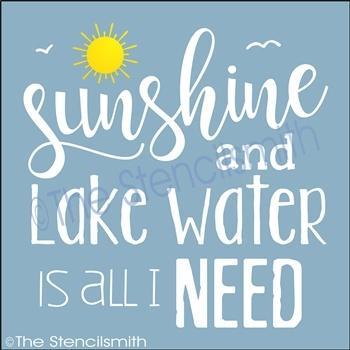3394 - Sunshine and Lake water - The Stencilsmith