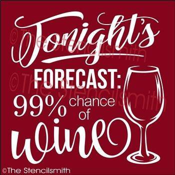 3396 - Tonight's Forecast wine - The Stencilsmith