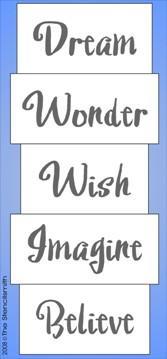 339 - Dream Wonder Wish ... - The Stencilsmith