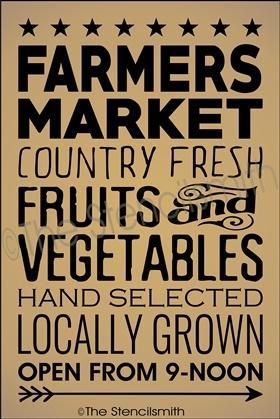 3439 - Farmers Market - The Stencilsmith