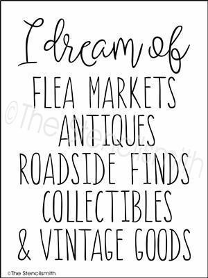3459 - I dream of ... flea markets - The Stencilsmith