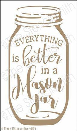 3468 - Everything is better in a mason jar - The Stencilsmith