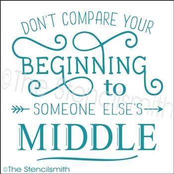 3471 - Don't compare your beginning - The Stencilsmith