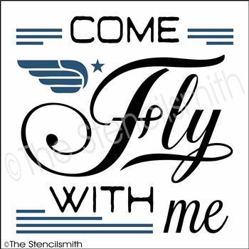 3482 - Come Fly with Me - The Stencilsmith