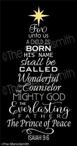 3502 - for unto us a child is born - The Stencilsmith
