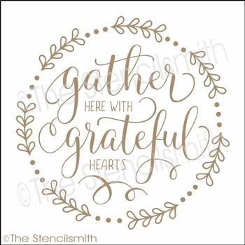 3508 - Gather Here with Grateful Hearts - The Stencilsmith
