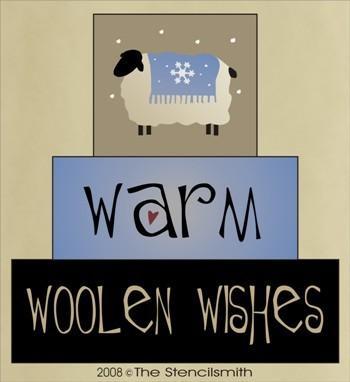 351 - Warm Woolen Wishes - block set - The Stencilsmith
