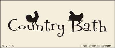 Country Bath - Rooster - The Stencilsmith