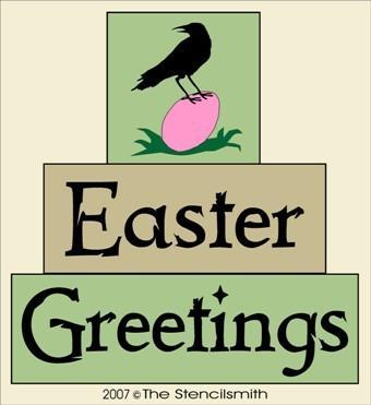 352 - Easter Greetings - BLOCKS - The Stencilsmith