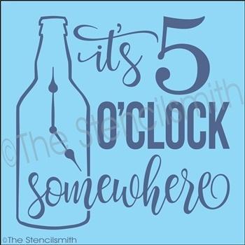 3533 - It's 5 O'clock somewhere - The Stencilsmith