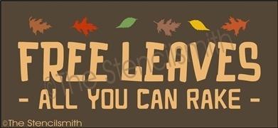 3553 - Free Leaves all you can rake - The Stencilsmith