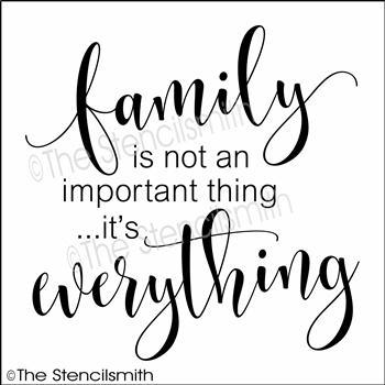 3563 - Family is not an important - The Stencilsmith