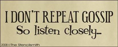 356 - Repeat Gossip ... Listen Closely - The Stencilsmith