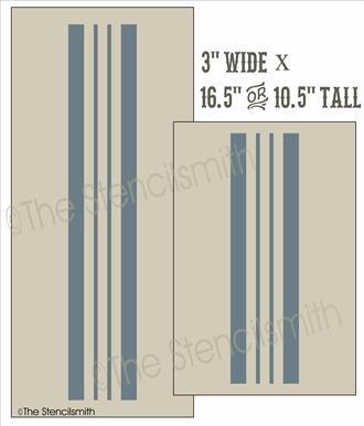 3619 - grain sack stripes - The Stencilsmith