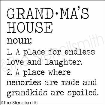 3650 - Grand*ma's House (definition) - The Stencilsmith