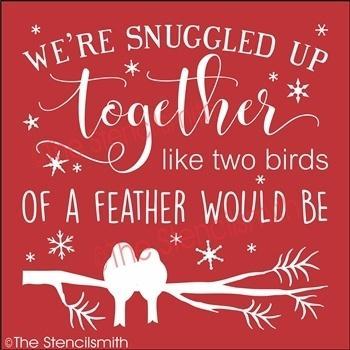 3664 - We're snuggled up together - The Stencilsmith