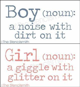 3668 - Boy / Girl definitions - The Stencilsmith
