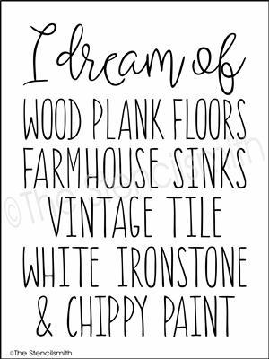 3711 - I dream of ... wood plank floors - The Stencilsmith