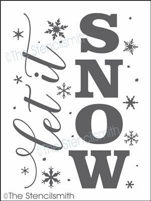 3774 Let It SNOW Stencil