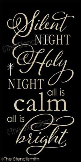 3802 - Silent Night Holy Night - The Stencilsmith