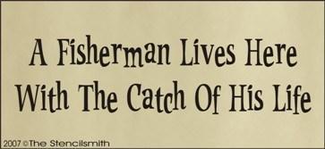 382 - A Fisherman lives here - The Stencilsmith
