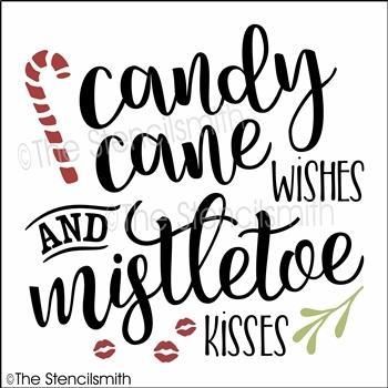 3854 - Candy Cane wishes - The Stencilsmith