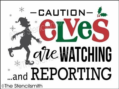 3883 - caution ELVES are watching - The Stencilsmith