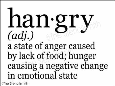 3924 - hangry definition - The Stencilsmith