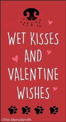 3954 - wet kisses and valentine wishes - The Stencilsmith