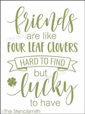 4002 - friends are like four leaf clovers - The Stencilsmith