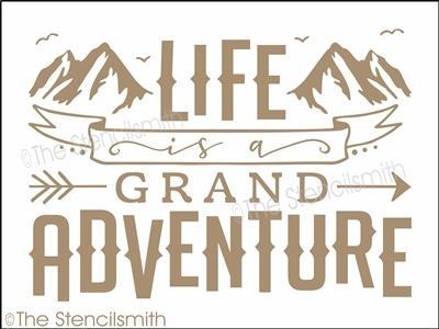 4020 - life is a grand adventure - The Stencilsmith