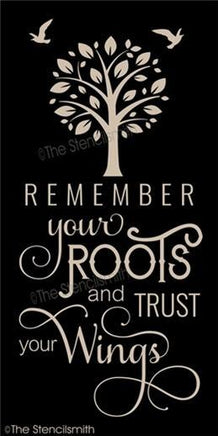 4035 - remember your roots and trust - The Stencilsmith