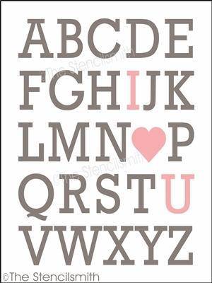 4052 - Alphabet I love you - The Stencilsmith