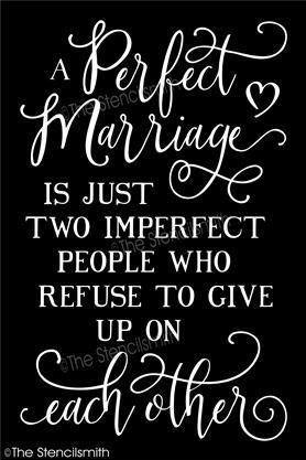 4060 - A Marriage is just two imperfect people - The Stencilsmith