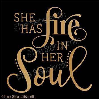 4074 - she has fire in her soul - The Stencilsmith