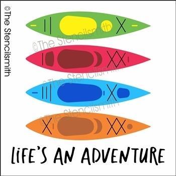 4172 - Life's an adventure - The Stencilsmith