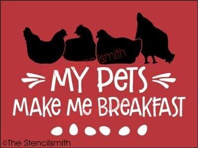 4196 - my pets make me breakfast - The Stencilsmith