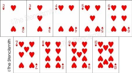 4244 - Playing Card Family Number - The Stencilsmith