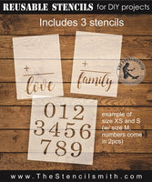 4245 - Family Number Flashcard - The Stencilsmith