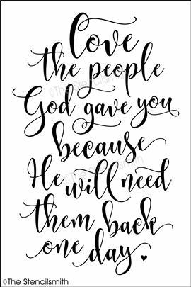4250 - love the people God gave you - The Stencilsmith