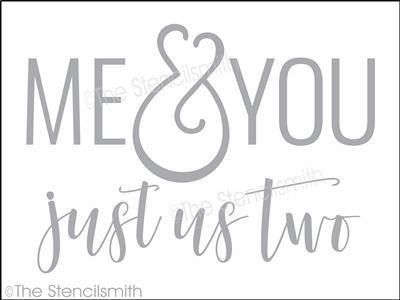 4267 - ME & YOU just us two - The Stencilsmith