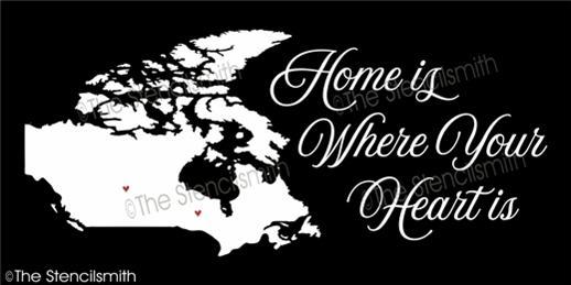 4322 - Home is where your heart is - CANADA - The Stencilsmith